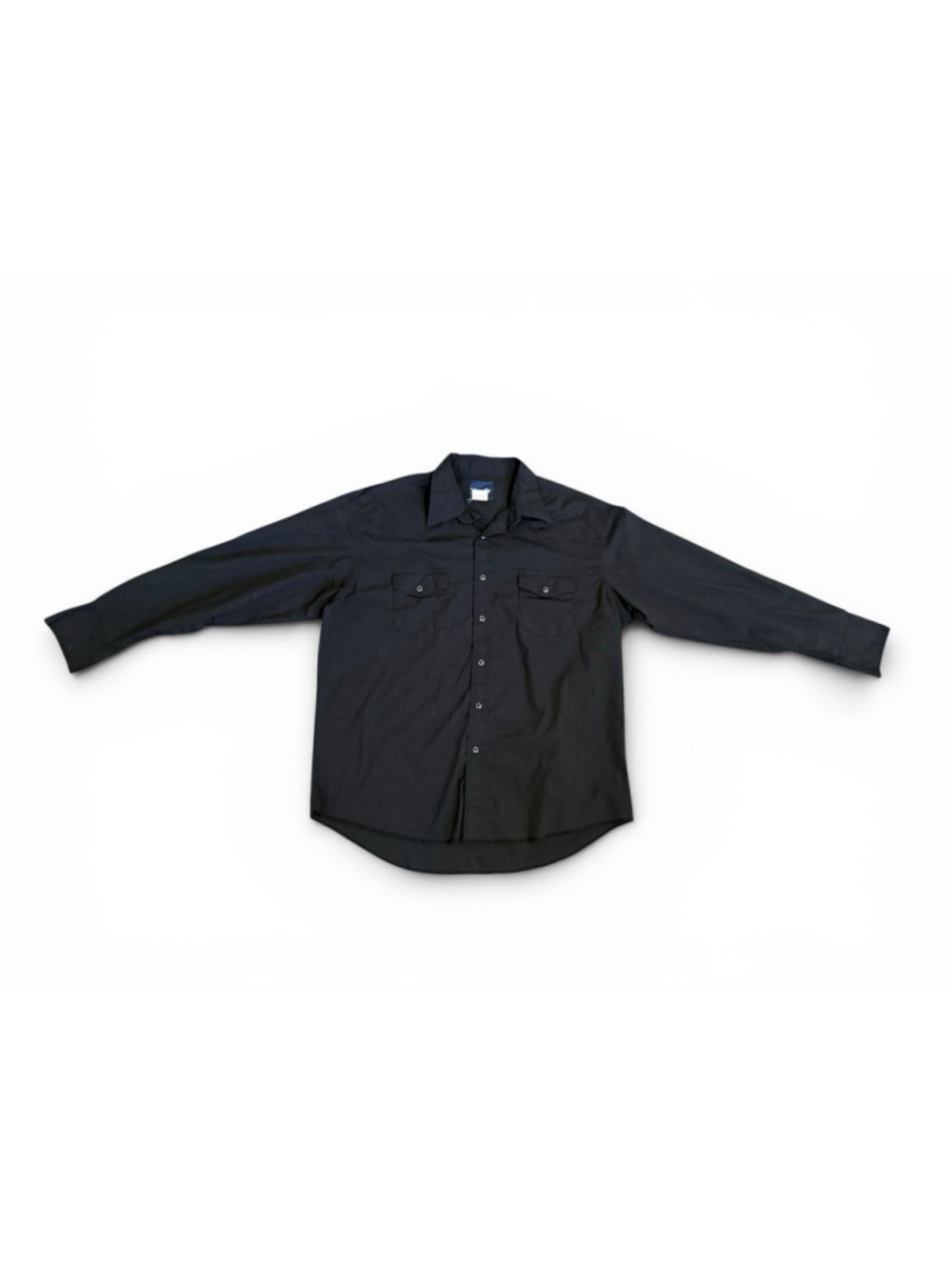 Vintage Y2K Wrangler Mens Black Western Pearl Snap Shirt Long Sleeve Sz XL - Picture 3 of 9